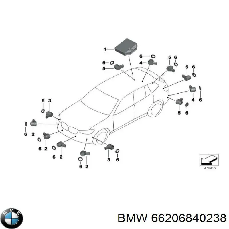 66206840238 BMW