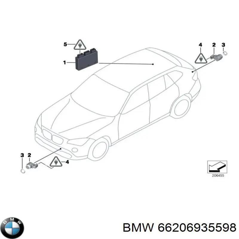 Sensor de estacionamiento delantero BMW 66206935598 precio, desde 23,72 EUR
