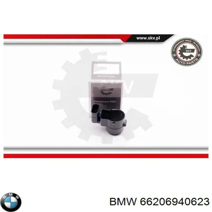 66206940623 BMW sensor de alarma de estacionamiento(packtronic Delantero/Trasero Central)