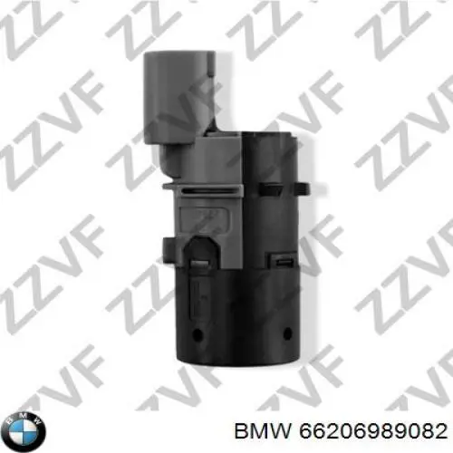 66206989082 BMW sensor de alarma de estacionamiento(packtronic Delantero/Trasero Central)