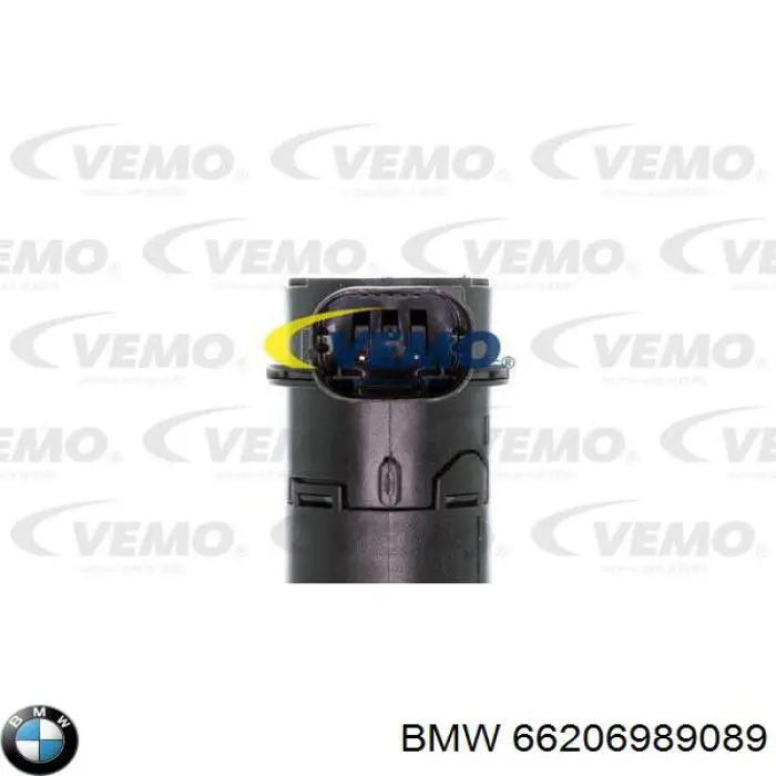 66206989089 BMW sensor de alarma de estacionamiento(packtronic Delantero/Trasero Central)