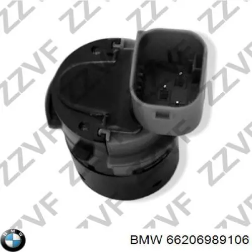 66206989106 BMW sensor de alarma de estacionamiento(packtronic Delantero/Trasero Central)