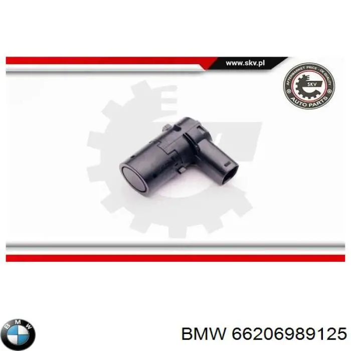 66206989125 BMW sensor de alarma de estacionamiento(packtronic Delantero/Trasero Central)