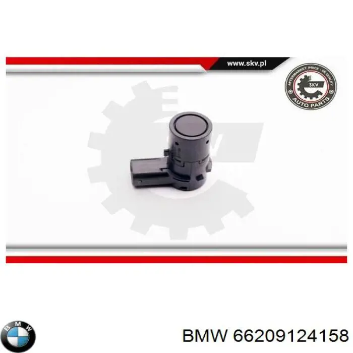 66209124158 BMW sensor de alarma de estacionamiento(packtronic Delantero/Trasero Central)