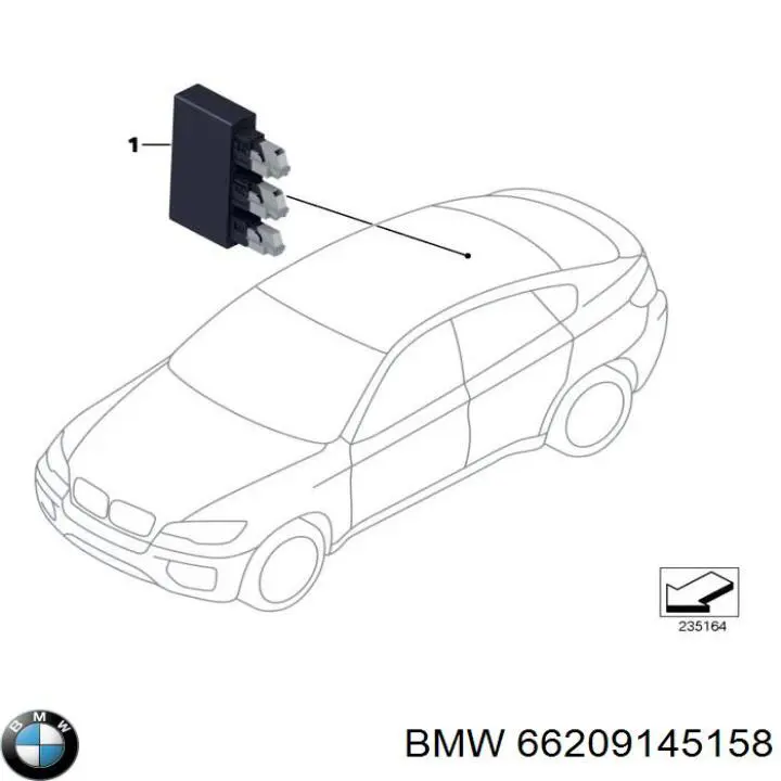 Módulo de control del asistente de aparcamiento BMW 66209145158