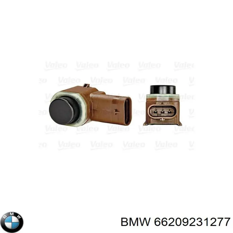 66209231277 BMW sensor de alarma de estacionamiento(packtronic Delantero/Trasero Central)