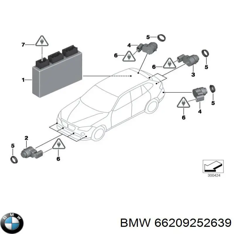 Módulo de control del asistente de aparcamiento BMW 66206982386 precio, desde 76,96 EUR