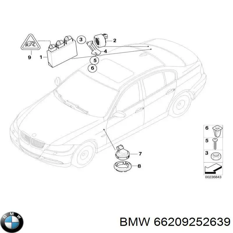 Módulo de control del asistente de aparcamiento 6974021 BMW