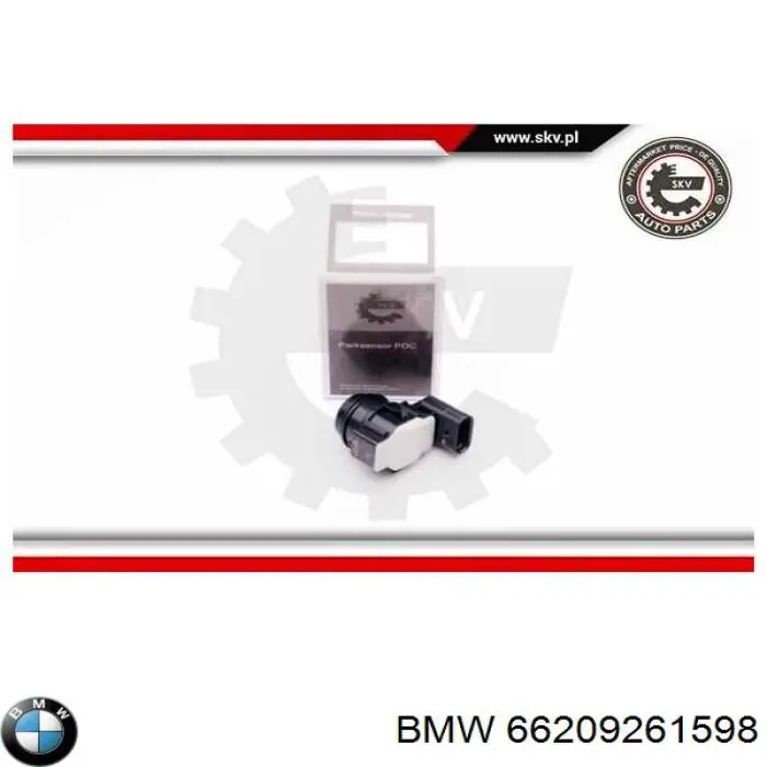 66209261598 BMW sensor de aparcamiento trasero