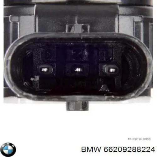 66209288224 BMW sensor de alarma de estacionamiento(packtronic Delantero/Trasero Central)