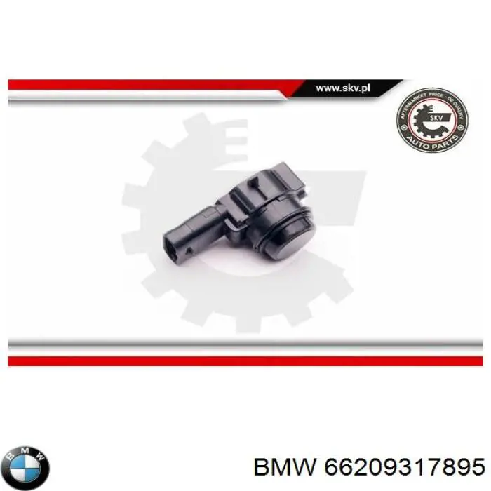 66209317895 BMW sensor de alarma de estacionamiento(packtronic Delantero/Trasero Central)