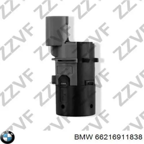 66216911838 BMW sensor de alarma de estacionamiento(packtronic Delantero/Trasero Central)