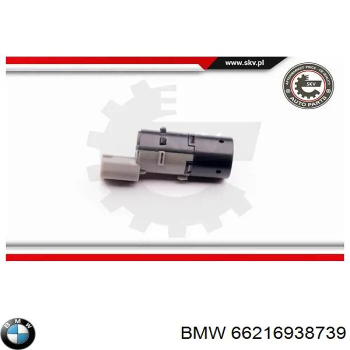 Sensor de estacionamiento delantero/trasero central 66216938739 BMW