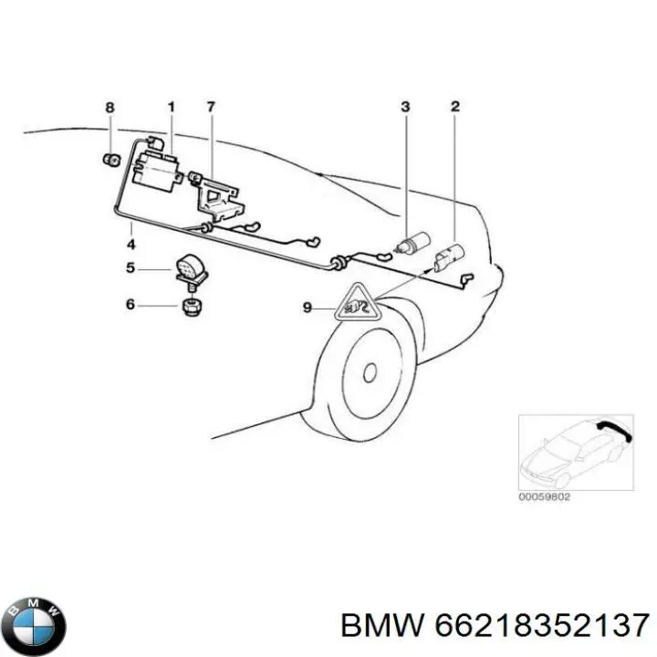 66020 FAE Sensor alarma de estacionamiento trasero 