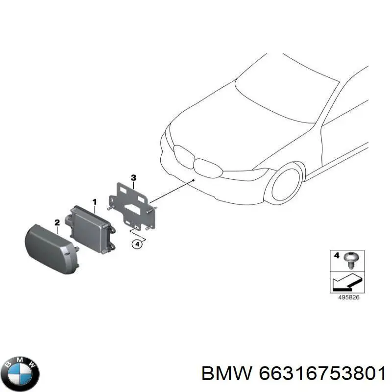 Comprar 66315A387E0 BMW Sensor de distancia por radar