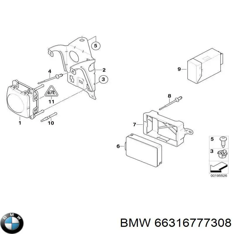 Clip de fijación del guardabarros delantero BMW 66316777308 precio, desde 0,98 EUR