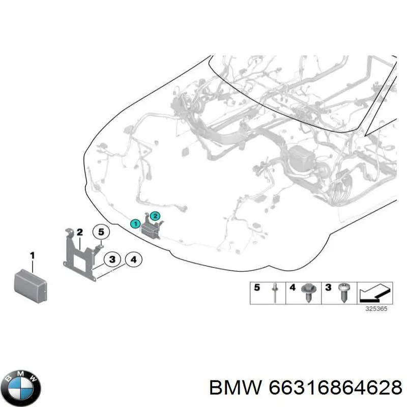 66316868707 BMW sensor de distancia por radar