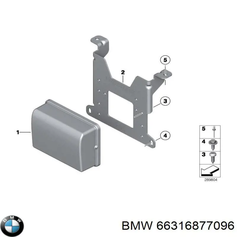 66316877096 BMW sensor de distancia por radar