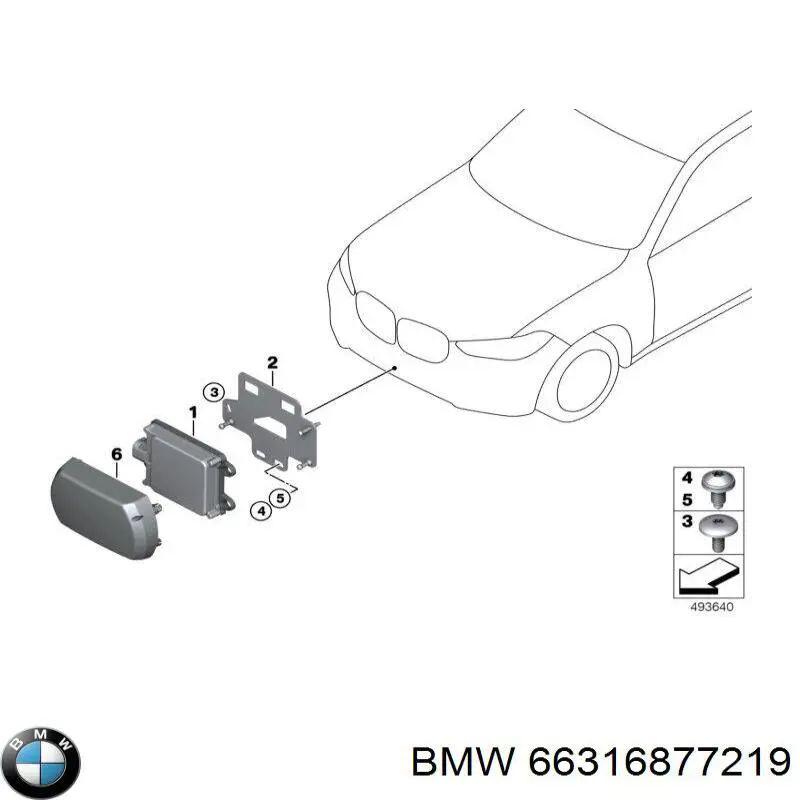 6877219 BMW Protector, paragolpes