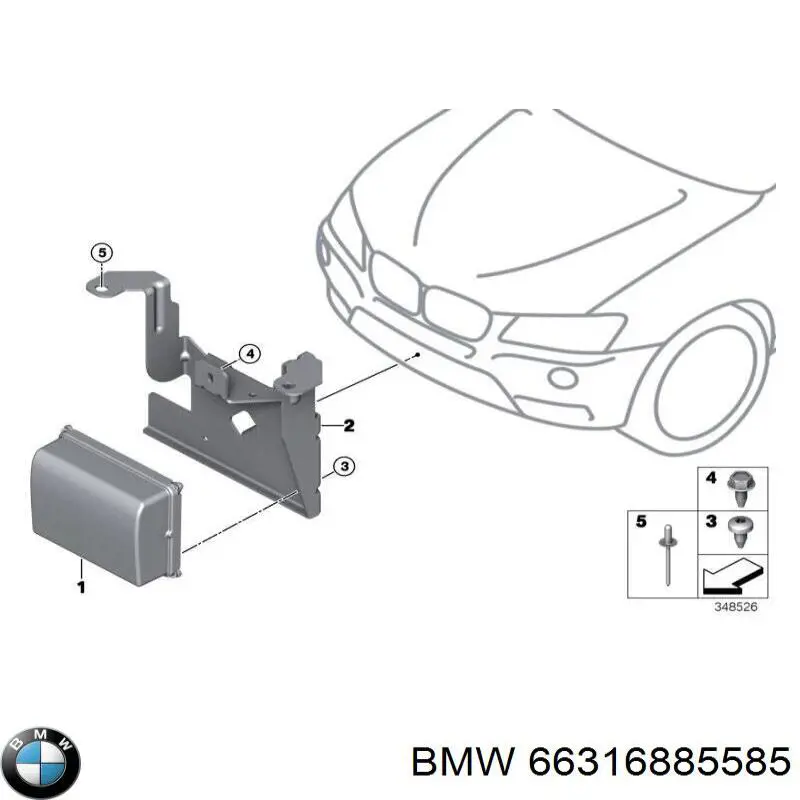 66316885585 BMW sensor de distancia por radar