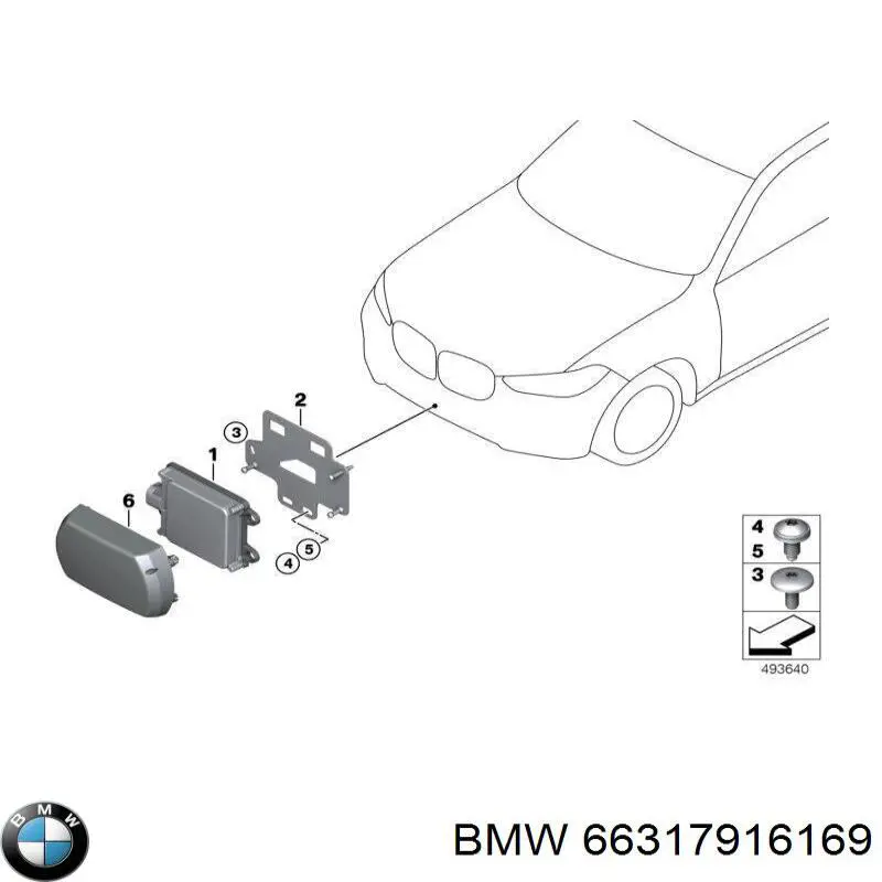 Sensor de distancia por radar BMW 66317916169 precio, desde 1575,42 EUR
