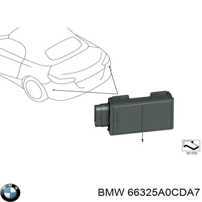 Sensor de ángulo muerto trasero BMW 66325A2B4D7 precio, desde 306,37 EUR