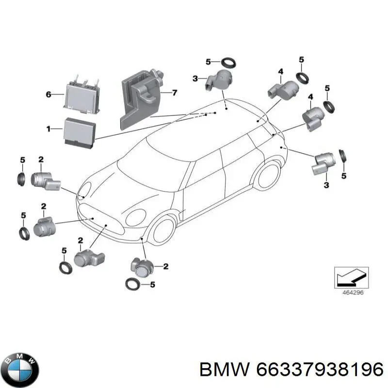 Módulo de control del asistente de aparcamiento BMW 66335A02F95 precio, desde 110,35 EUR