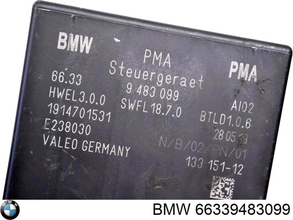 66336881300 BMW Módulo de control del asistente de aparcamiento