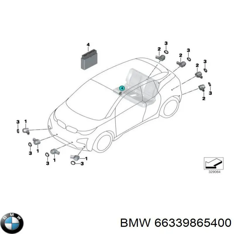 Módulo de control del asistente de aparcamiento BMW 66339865400 precio, desde 106,00 EUR