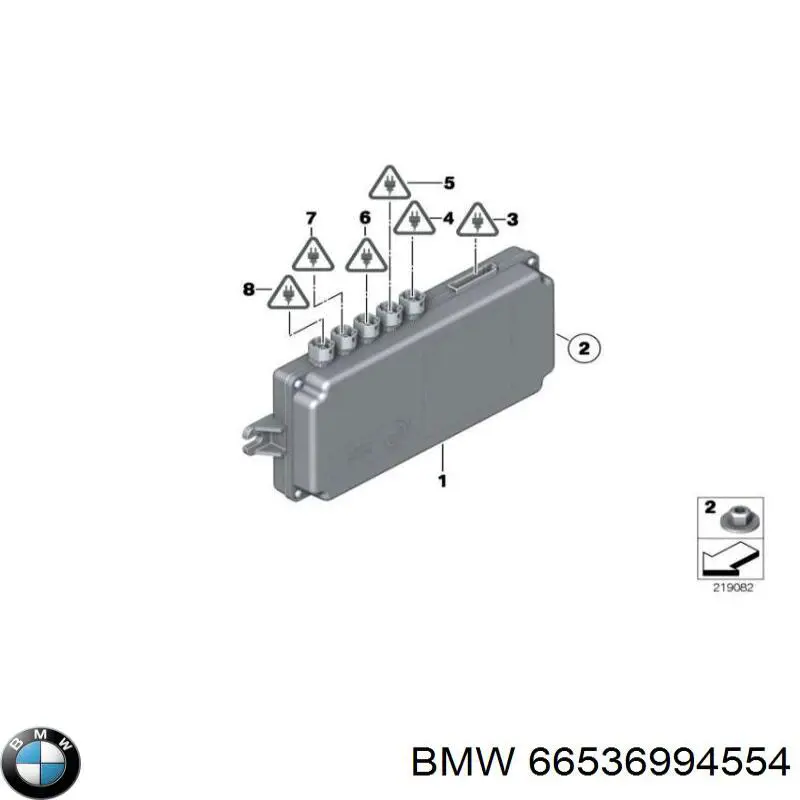 66539259358 BMW módulo de control de la cámara