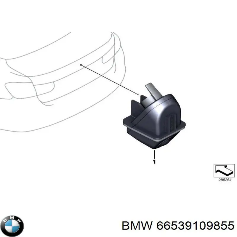 66539109855 BMW cámara marcha atrás, auxiliar aparcamiento