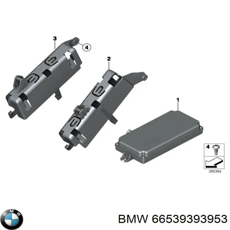 66539200567 BMW módulo de control de la cámara