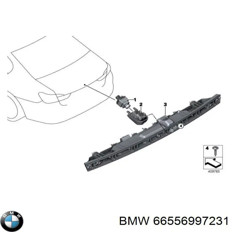 Comprar 66555A1BC30 BMW Cámara del sistema de visión