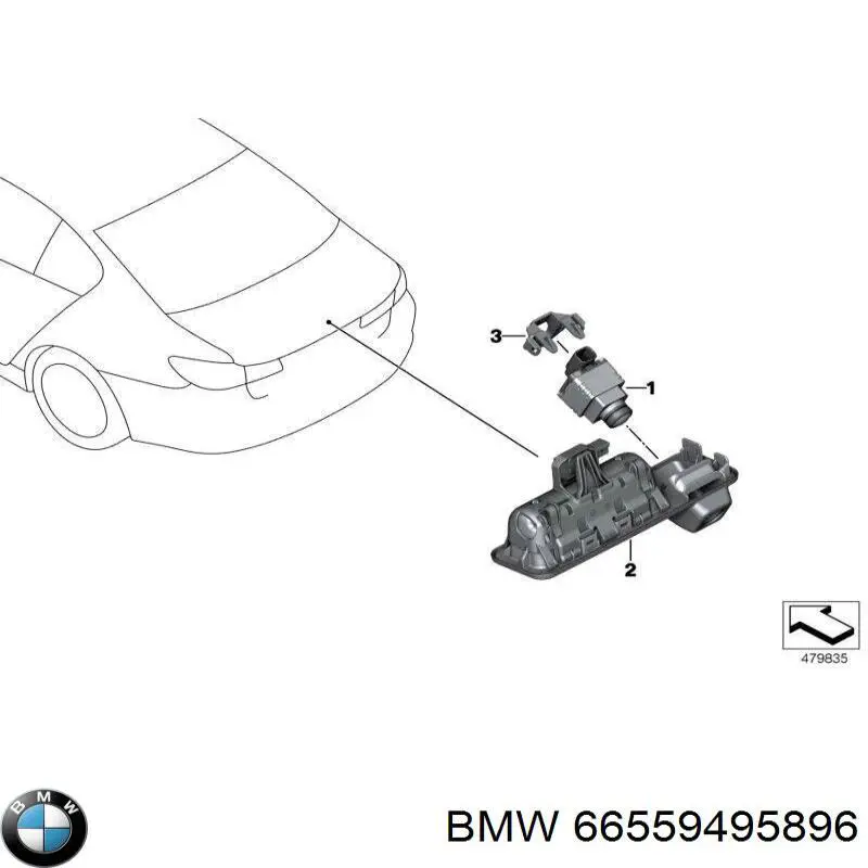 66559495896 BMW Cámara del sistema de visión