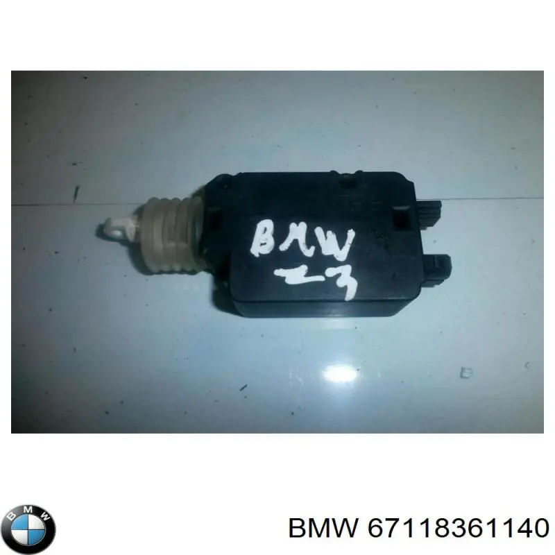 67118361140 BMW elemento de regulación, cierre centralizado, puerta de maletero