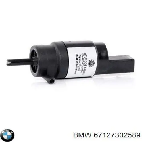 Comprar 67127302589 BMW Bomba de agua limpiaparabrisas, delantera