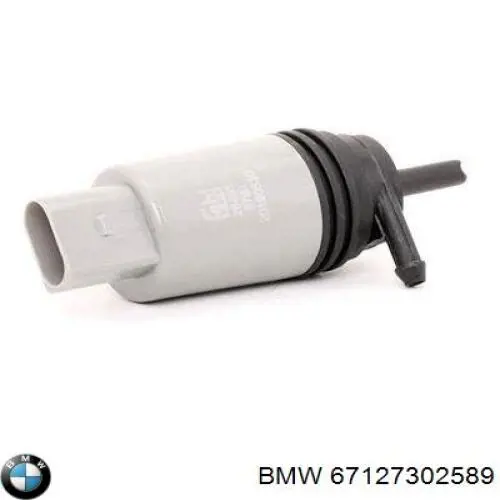 Bomba de agua limpiaparabrisas, delantera 67127302589 BMW