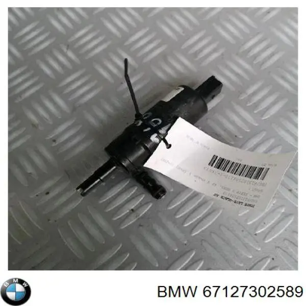 Bomba de agua limpiaparabrisas, delantera 67127302589 BMW