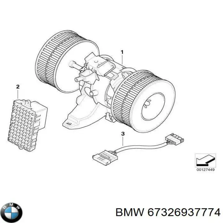 Resitencia, ventilador habitáculo para BMW 5 (E60)