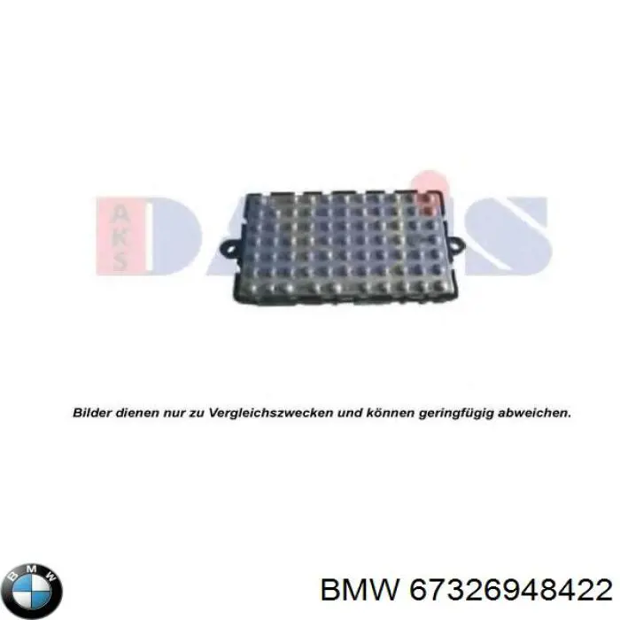67326948422 BMW Resistencia de calefacción
