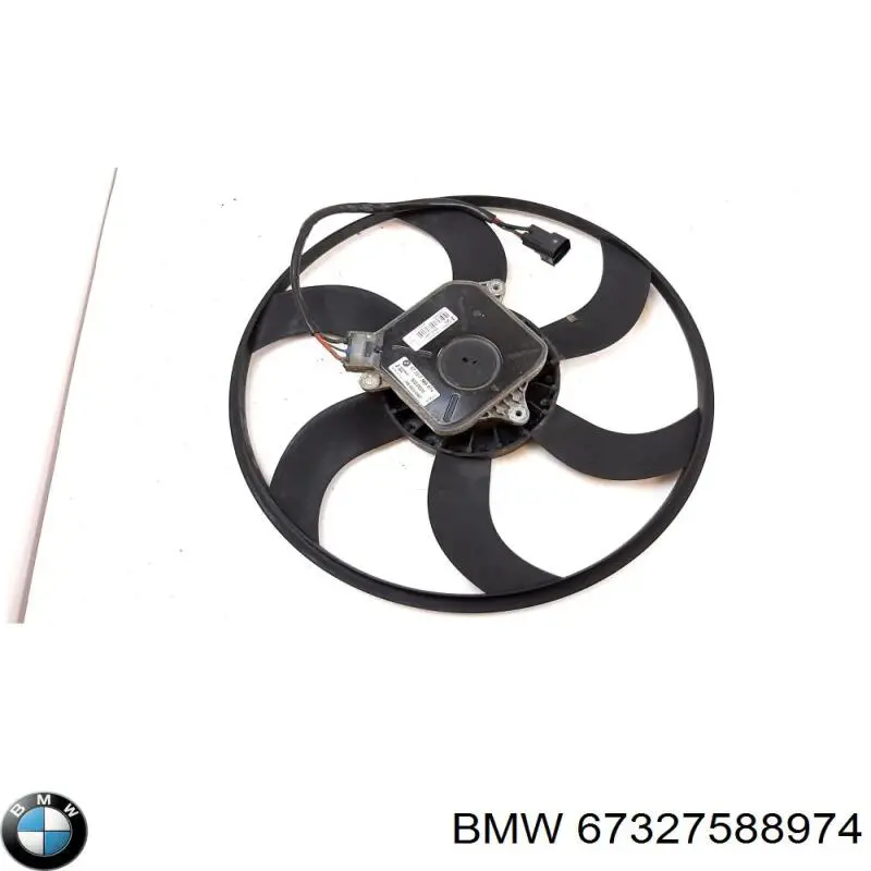 Ventilador de radiador 67327588974 BMW