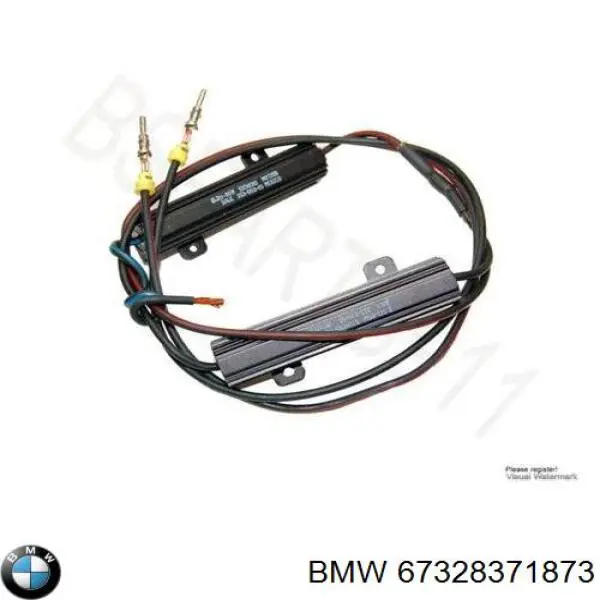 67328371873 BMW resistencia de motor, ventilador aire acondicionado