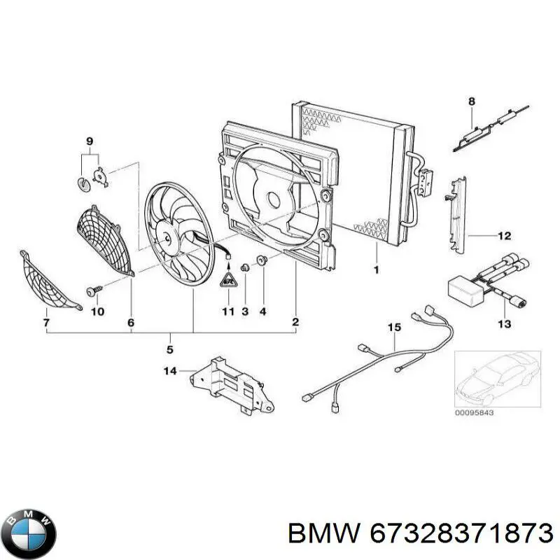 Comprar 67328371873 BMW Resistencia del motor del ventilador del aire acondicionado