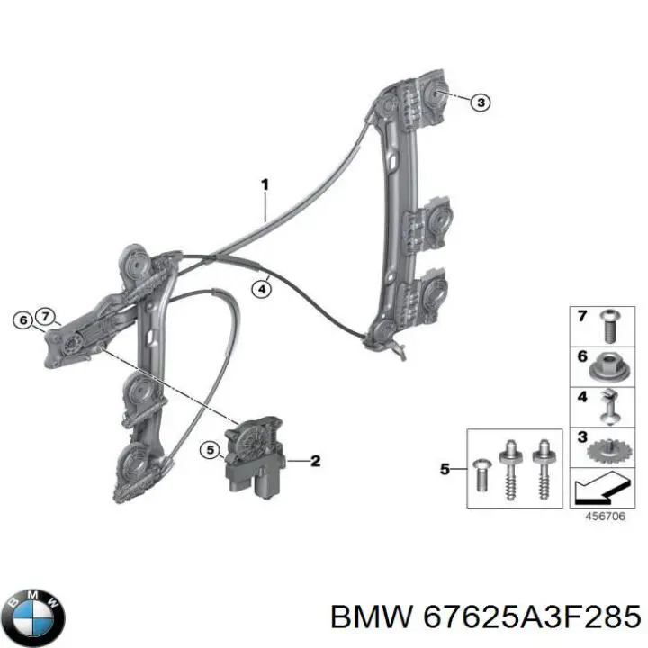 Motor eléctrico, elevalunas, puerta del conductor BMW 67625A3F285 precio, desde 95,83 EUR