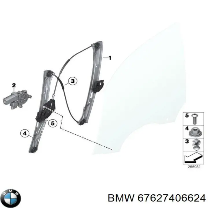 Motor del elevalunas de la puerta delantera derecha BMW 67627406624 precio, desde 106,00 EUR