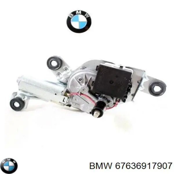 6917907 BMW motor limpiaparabrisas, trasera