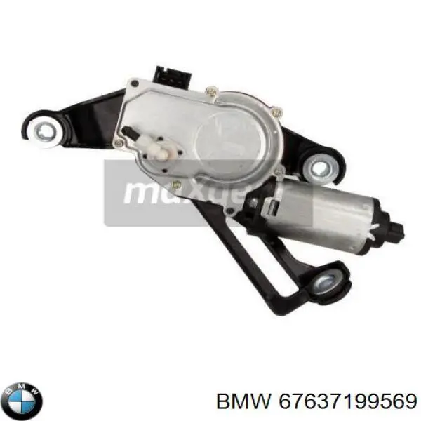 67637199569 BMW Motor del limpiaparabrisas trasero