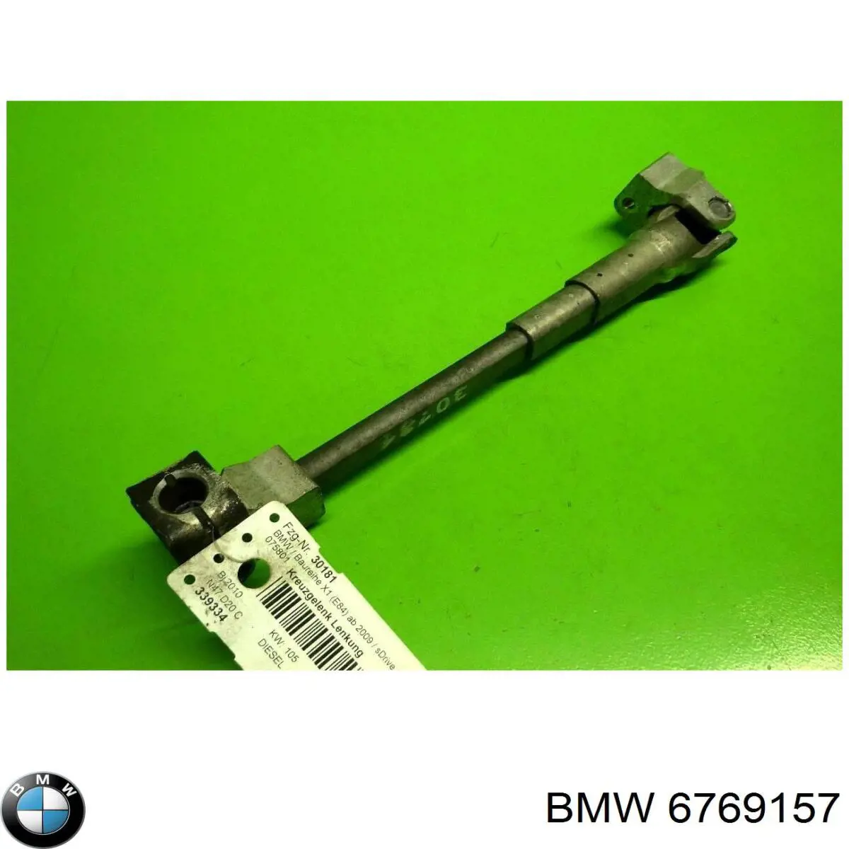 Eje inferior de la columna de dirección BMW 6769157 precio, desde 78,41 EUR