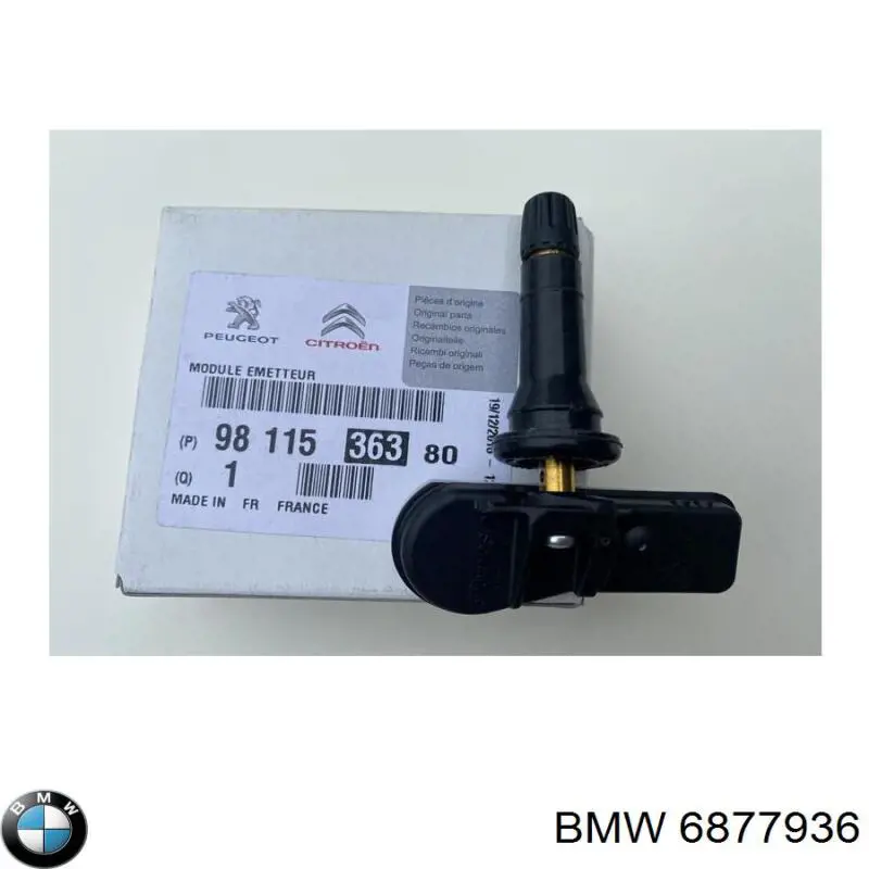 Sensor de presión de neumáticos 6877936 BMW