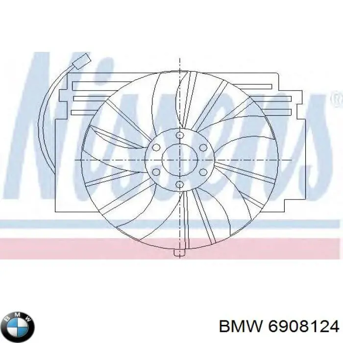 Difusor de radiador, aire acondicionado, completo con motor y rodete